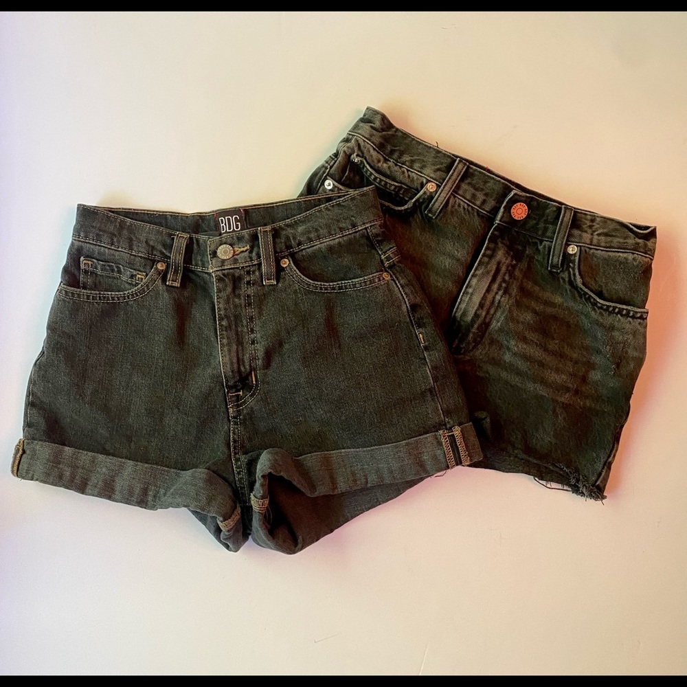 BDG jean shorts mom and girlfriend high rise 25